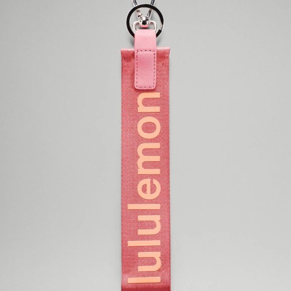NWT lululemon Never Lost Keychain - Brier Rose